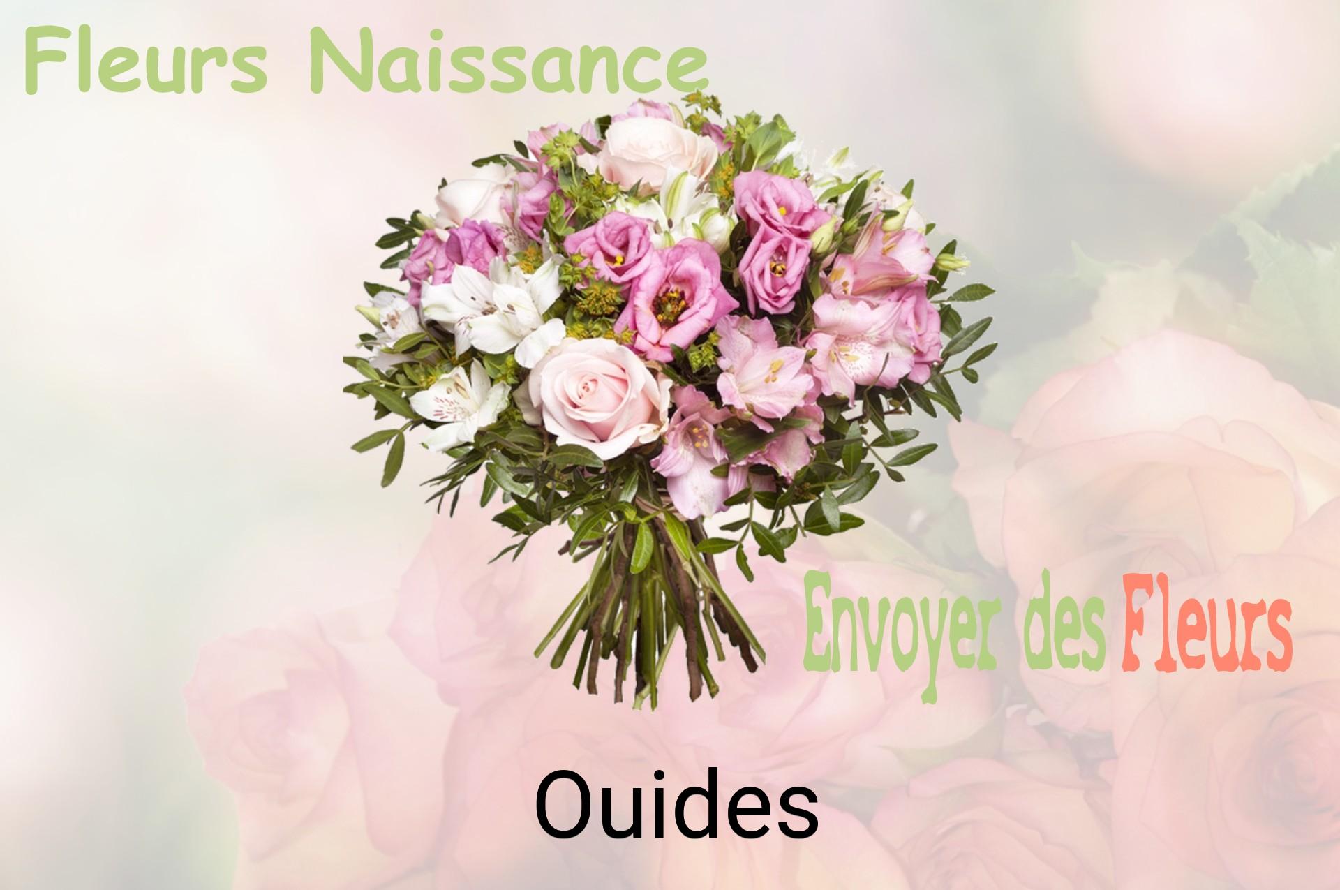Bouquet de fleurs de naissance livré à Ouides